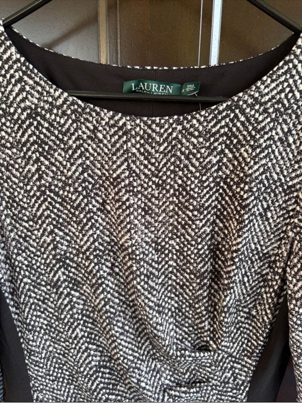 Ralph Lauren Ruched Waist Illusion Stretch Dress Size 12 Retail $139.00 NWT - Picture 4 of 10